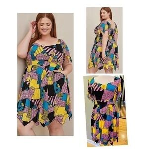 Torrid 00 Disney Nightmare Before Christmas Sally Patch Costume‎ Halloween Dress